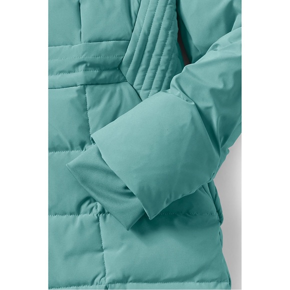 Lands' End Regular Comfort Stretch Mixed Quilted Down Coat woman’s XL NWT - Picture 9 of 15